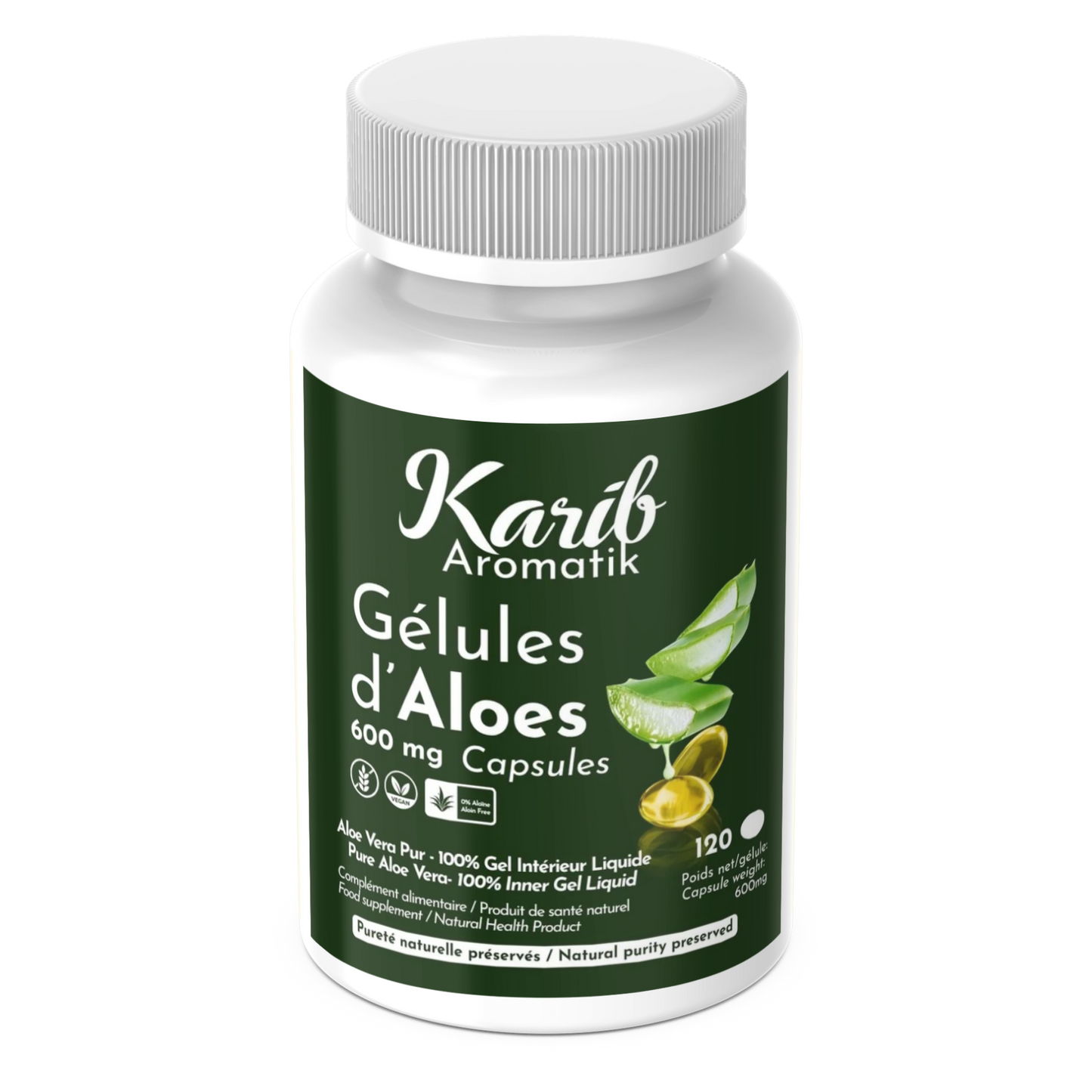 Gélule D'Aloes - 100 % Gel Intérieur Pur
