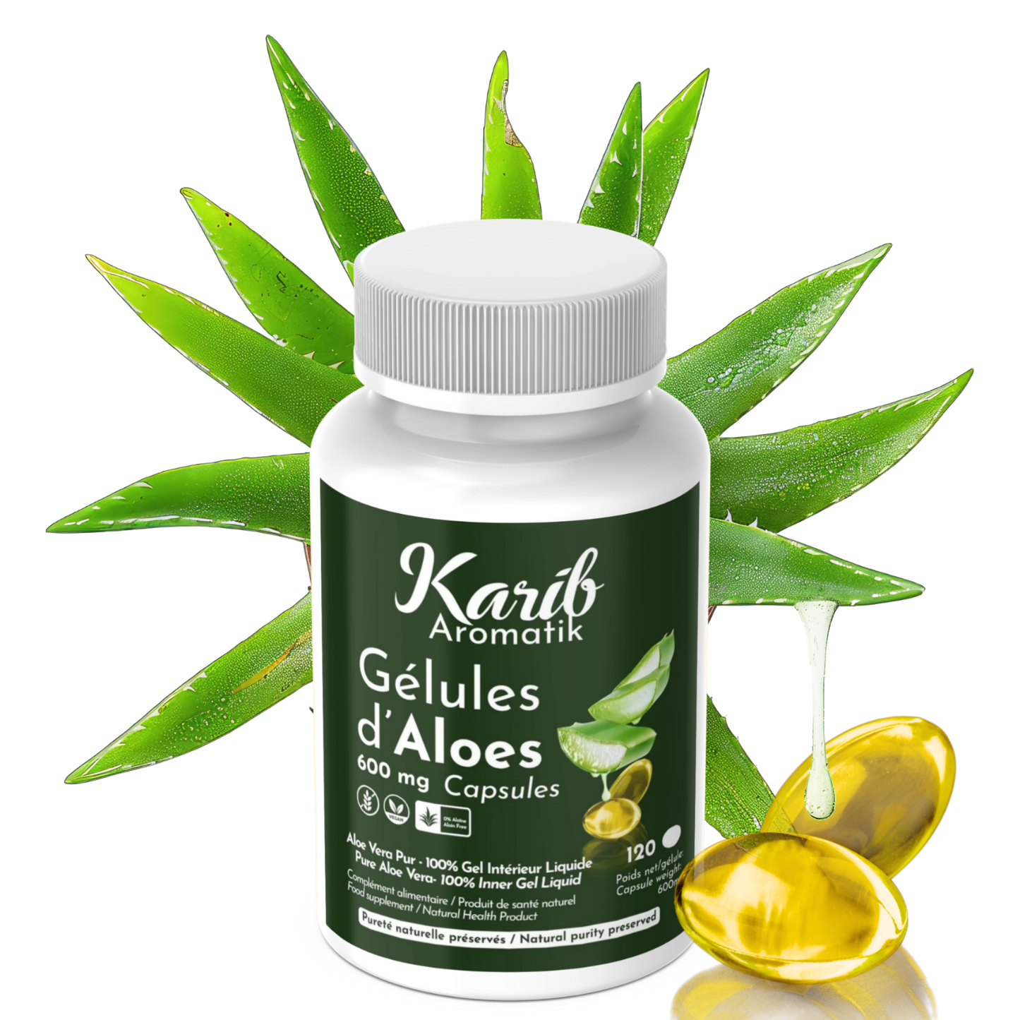 Gélule D'Aloes - 100 % Gel Intérieur Pur